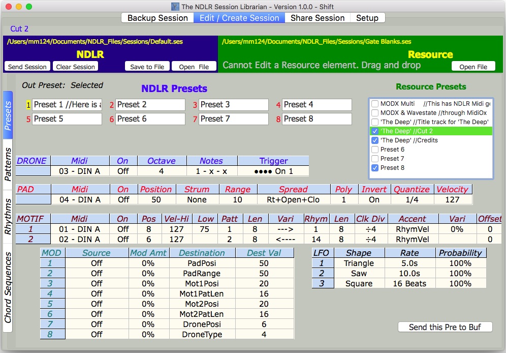 Preset Page