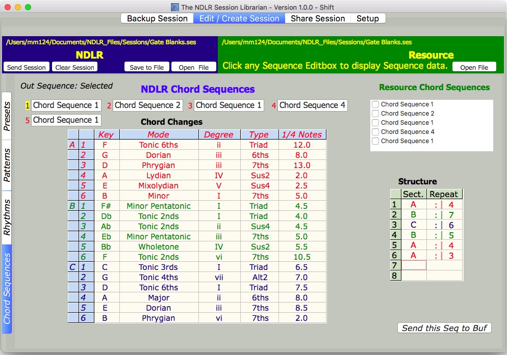 Sequencer Page