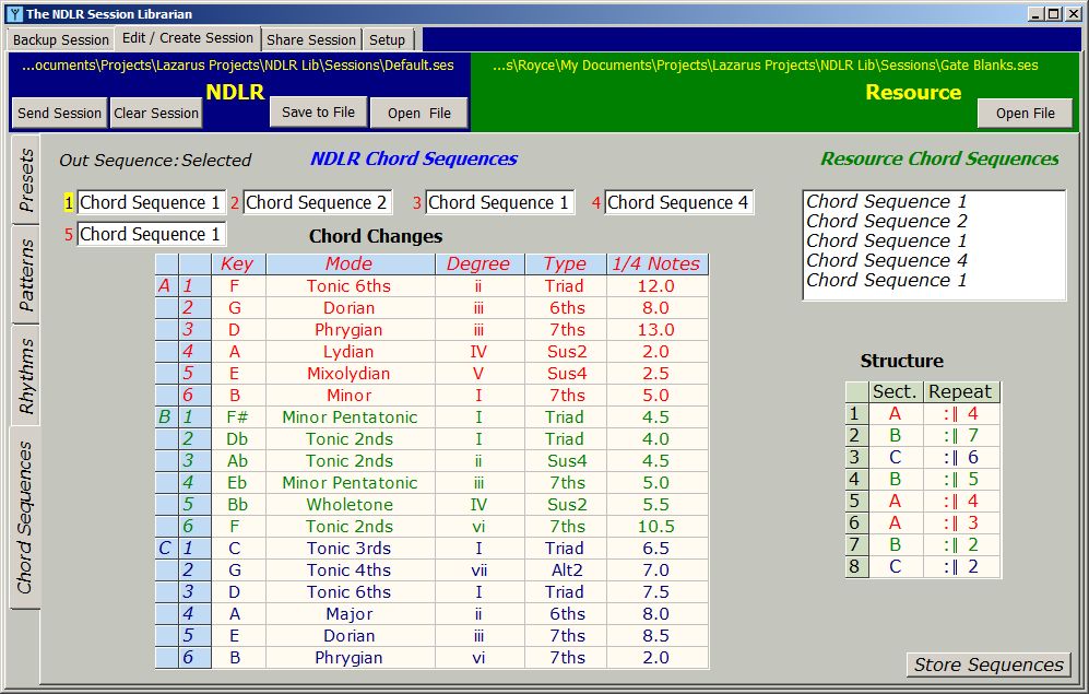 Sequencer Page